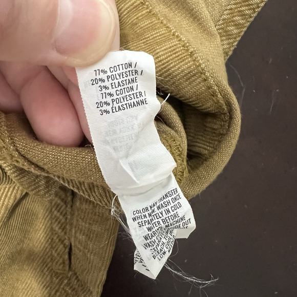 Aerie Werk‎ & Play Brown Corduroy Bib Overalls Size Medium Raw Frayed Hem Casual - Picture 9 of 10